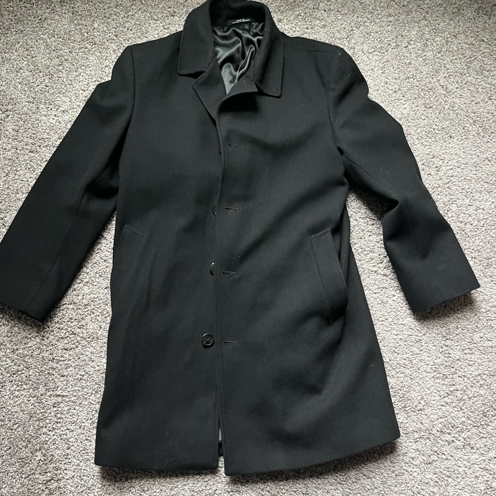 London Fog Men's Black Trench Coat